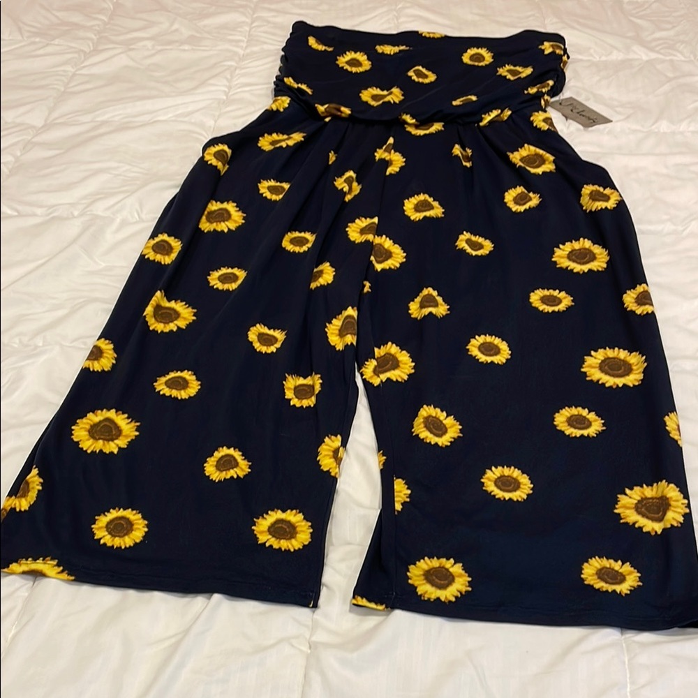 Daisy & Navy Blue F Jumpsuit, NWT